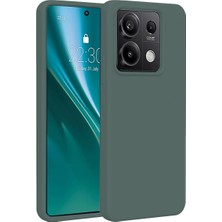 Just Cheap Store Xiaomi Redmi Note 13 4g Uyumlu Kılıf First Silikon - Koyu Yeşil