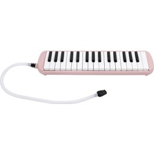 Hepeğitim 32 Tuşlu Bez Çantalı Açık Pembe Melodika (Yedek Ağızlıklı)
