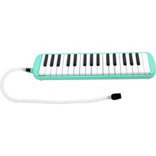 Hepeğitim 32 Tuşlu Özel Oval Çantalı Su Yeşili Melodika (Yedek Ağızlıklı)