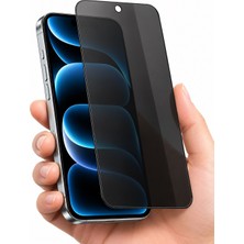 Spolo iPhone 17 Pro Max Hayalet Ekran Koruyucu 500CC Full Hd Large Arc Gizlilik Camı Darbe ve Çizilme Koruyucu