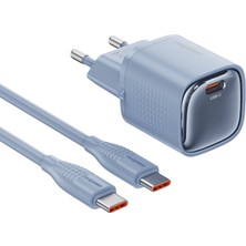 Boğazören Şarj Cihazı Adaptörü 30W Gan Type-C Kablolu Hızlı Şarj Aleti iPhone 15 16 17 Pro Max Samsung Uyumlu