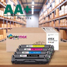 tonermax Hp 415X Cmyk Muadil Toner Seti Aa Plus / Color Laserjet Pro M454 / M479 · Enterprise M455 / M480 / W2030X / W2031X / W2032X / W2033X