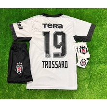 LEGENT LADY Bêşiktâ'ş' 2027 Leandro Trossard Yeni Sezon Deplasman Beyaz Çocuk Forması 4'lü Set Forma Şort Çorap Bileklik