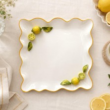 Arow Italyan Desenli Limon Sunumluk Tr- 6823