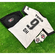 LEGENT LADY Bêşiktâ'ş' 2027 Oh Hyeon-Gyu Yeni Sezon Deplasman Beyaz Çocuk Forması 4'lü Set Forma Şort Çorap Bileklik