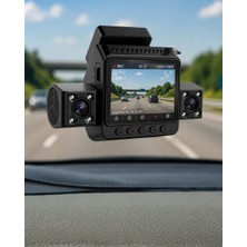 Araç Ön Arka Iç Kamera Sistemi Full Hd Hareket Sensörlü Kayıt Cihazı