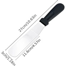 Paslanmaz Çelik L Tipi Pastacı Spatulası – Krema Düzeltme ve Pasta Şekillendirme Bıçağı