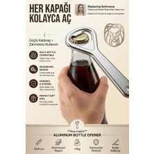 Transformacion Alüminyum Metal Şişe Açacağı 10x4 cm Paslanmaz Dayanıklı Kolay Kapak Açıcı Aparat 722620