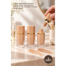 Yenilig 5 Adet Concealer Kapatıcı Seti – Yüksek Kapatıcılık ve Akışkan Formül, Sünger Uçlu Aplikatör, Gözaltı ve Yüz, Concealer Corrector