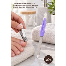 Yenilig 1 Adet Tırnak Bakım Seti – Tırnak Makası ve Törpü, El ve Ayak Bakımı, Ergonomik Metal ve Plastik Sap, Nail Clipper Nail File