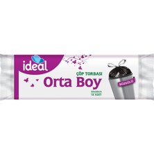 Ideal Büzgülü Çöp Torbası O.boy B.sabun 10 Lu