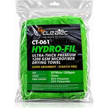 Cleatec Ultra Thick 1200 Gsm Arac Kurulama Havlusu Profesyonellerin Tercihi Yeşil