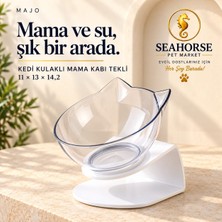 Majo Kedi Kulaklı Mama Kabı Tekli 11*13*14,2