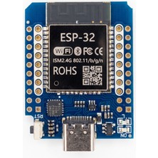 OEM ESP32 D1 Mini Type-C – Dual Core Wifi Bluetooth Kartı, CP2102, 4mb, Ce/rohs Wroom Uyumlu