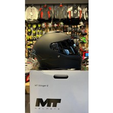 Mt Helmets mt Kask FF126 Stınger 2 Pure A1 Mat(Şeffaf Vizörlü)