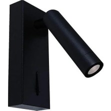 Ack AH09-00501 LED Aplik Siyah Gövde 3000K