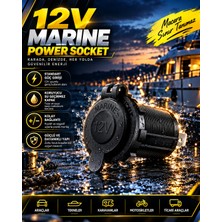 12V Kapaklı Boş Çakmak Soketi Dişi Çakmaklık Soketi Motosiklet Araba Oto Tekne Çakmaklık