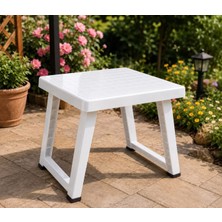 Poliwork Katlanır Çok Amaçlı Plastik Sehpa 49X39X37 cm Bahçe Balkon Kamp Piknik Masa