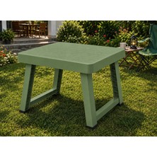 Poliwork Xx Large Katlanır Plastik Masa 70X50X60 cm Bahçe Balkon Kamp Piknik Sehpası Koyu Gri