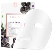 aklow akyoleticaret Acai Berry Pürüzsüzleştirici 3'lü Kağıt Maske