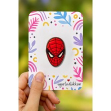Uğurlu Dükkan Spiderman Kafası Silikon Rozet