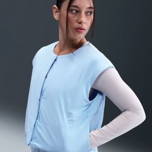 Nike 24.7 Perfectstretch Therma-Fıt Woven Kadın Mavi Yelek