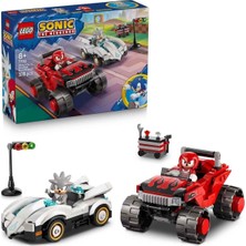 Hazego 77118 LEGO Sonic Silverın Arabası, Knucklesın Canavar Kamyonuna Karşı 378 Parça