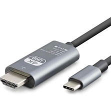 Similar Type-C To Hdmı Kablo Hdtv 4K Ultra Hd Pvc Gri HDX7853
