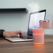 MiraLive Lattice Ortam Nemlendirme ve Dezenfektan Buhar Makinesi (Pembe) USB