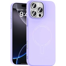 Apple iPhone 16 Pro Max Kılıf M-Safe Şarj Özellikli Kamera Korumalı Zore Elio Sert Pc Kapak Mars