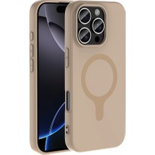 Apple iPhone 16 Pro Kılıf M-Safe Şarj Özellikli Zore Aris Silikon Kapak Mars