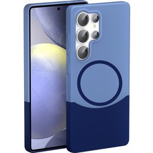 Galaxy S25 Ultra Kılıf M-Safe Şarj Özellikli Mıknatıslı Zore Duble Kapak Mars