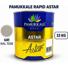 Pamukkale Arge Toptan Rapid Endüstriyel Hızlı Kuruyan Metal Yüzey Astarı 15 kg 7038 Gri