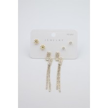 Royaleks Çoklu Set Küpe - Altın
