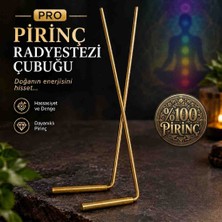 HB Natural Profesyonel Pirinç Radyestezi Çubuğu çakra aura ve meditasyon için hobi aksesuarıdır
