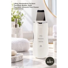 Yenilig 1 Adet Ultrasonik Yüz Temizleme Cihazı – Lifting, Nemlendirme ve Derin Temizleme Modları, Şarjlı Taşınabilir Ultrasonic Face Cleaner