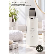 Yenilig 5 Adet Ultrasonik Yüz Temizleme Cihazı – Lifting, Nemlendirme ve Derin Temizleme Modları, Şarjlı Taşınabilir Ultrasonic Face Cleaner
