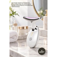 Yenilig 4 Adet Masaj Cihazı – Işık Terapili, Isıtmalı ve Titreşimli Yüz Boyun Lifting Cihazı Göz Çevresi Bakım Masajörü Wrinkle Remover Facial Massager