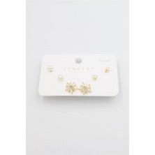 Royaleks Çoklu Set Küpe - Altın