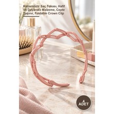 Yenilig 4 Adet Katlanabilir Taç Toka – Katlanabilir Saç Tokası, Hafif ve Dayanıklı Malzeme, Cepte Taşınır, Foldable Crown Clip