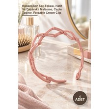 Yenilig 1 Adet Katlanabilir Taç Toka – Katlanabilir Saç Tokası, Hafif ve Dayanıklı Malzeme, Cepte Taşınır, Foldable Crown Clip
