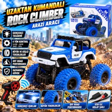 Trust Store Uzaktan Kumandalı Rock Climber 4x4 Off Road Polis Jeep Büyük Tekerlekli Işıklı Arazi Aracı