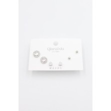 Royaleks Çoklu Set Küpe - Gümüş