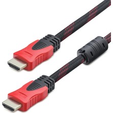 Meks Yüksek Performanslı HDMI Kablo 15 Metre Siyah Kırmızı