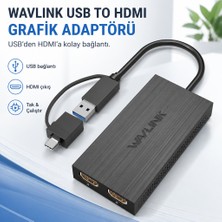 Wavlink Wavlınk Çift HDMI Adaptör "usb-C Veya USB 3.0 ile Ekran Alanınızı Genişletin"