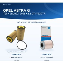 Opel Astra G (T98) Yağ+Yakıt Filtre Bakım Seti