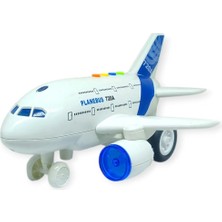 DMC Büyük Boy Sesli Işıklı Yolcu Uçak Sürtmeli 25 cm (Bayi Depom)