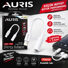 Auris ARS-JA02 Lightning 3.5 mm Kulaklık ve Ses Dönüştürücü Jak