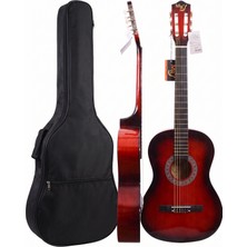 Manuel Raymond 10-13 Yaş Solak Klasik Gitar MRC275LH Rb (Kırmızı) 3/4-7/8