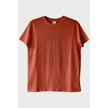 Lofux Behind Every Code Is An Enigma Baskılı Kiremit Tişört
